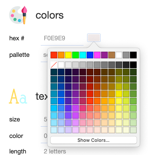 Elemental Color Picker