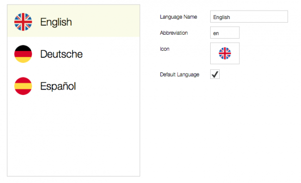 01 languages table