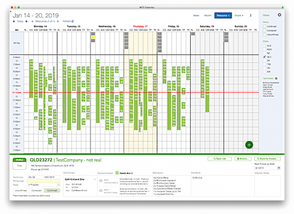 technician scheduling